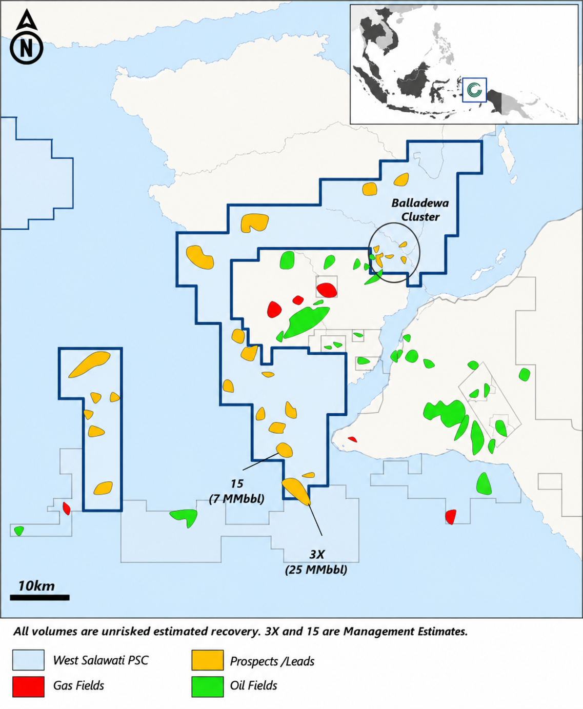 West Salawati PSC Map - West Papua